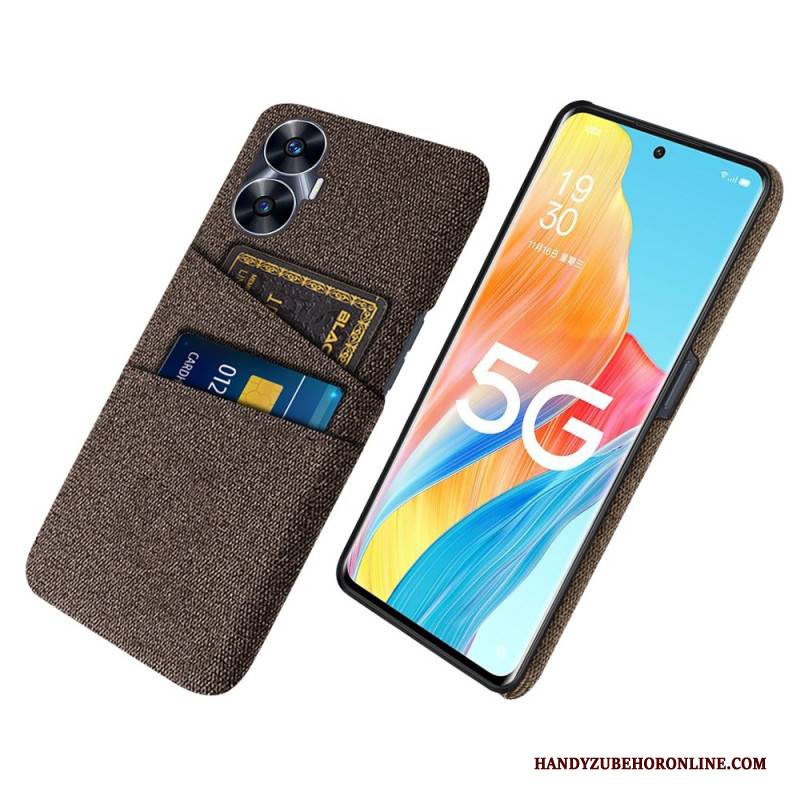 Hülle Realme C55 Handyhülle Kartenhalter Aus Zwei Stoffen