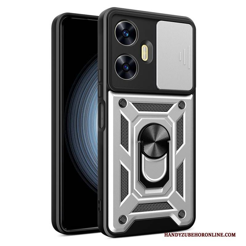 Hülle Realme C55 Handyhülle Ringhalterung Und Verschiebbarer Objektivschutz