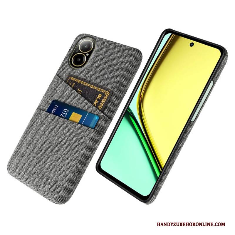 Hülle Realme C67 Doppelter Kartenhalter Aus Stoff