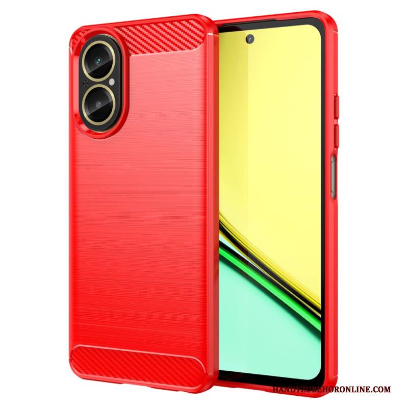Hülle Realme C67 Gebürstete Kohlefaser
