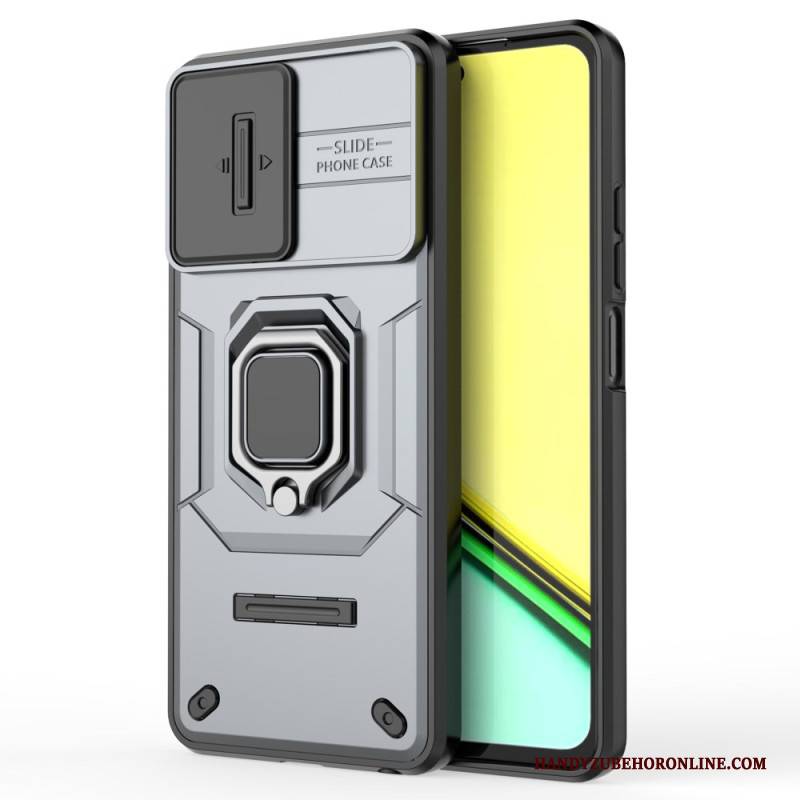 Hülle Realme C67 Ringhalter Und Verschiebbare Objektivabdeckung