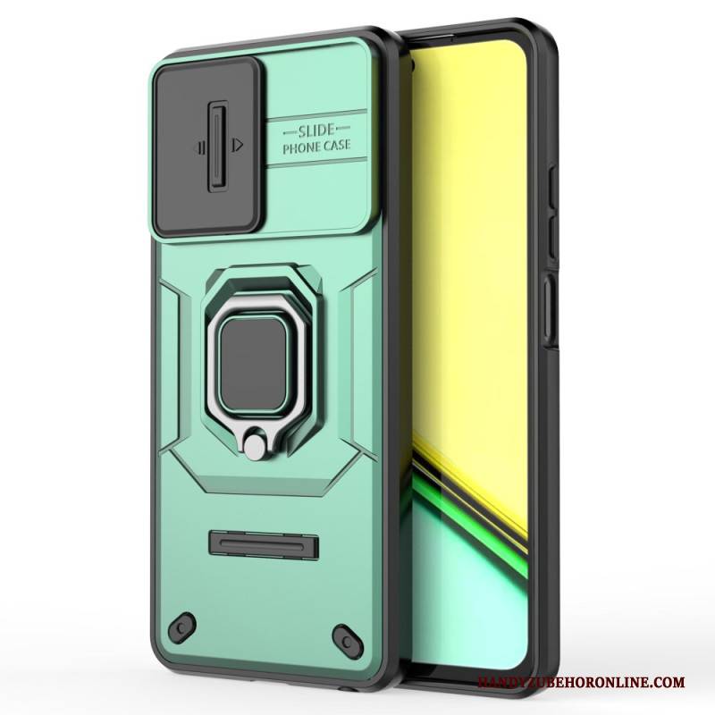 Hülle Realme C67 Ringhalter Und Verschiebbare Objektivabdeckung