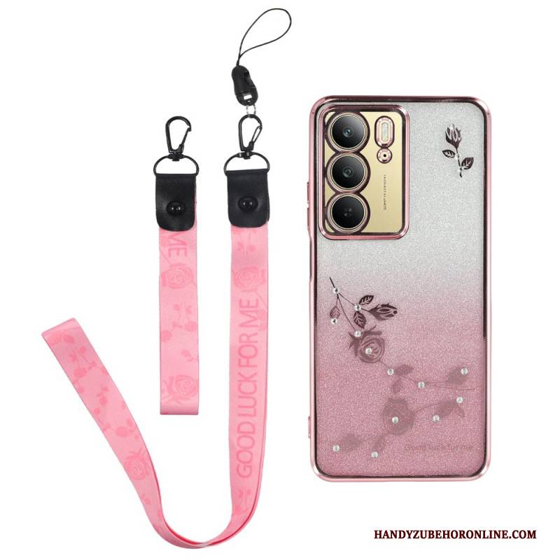 Hülle Realme C75 Handyhülle Kadem Strass Mit Lanyard