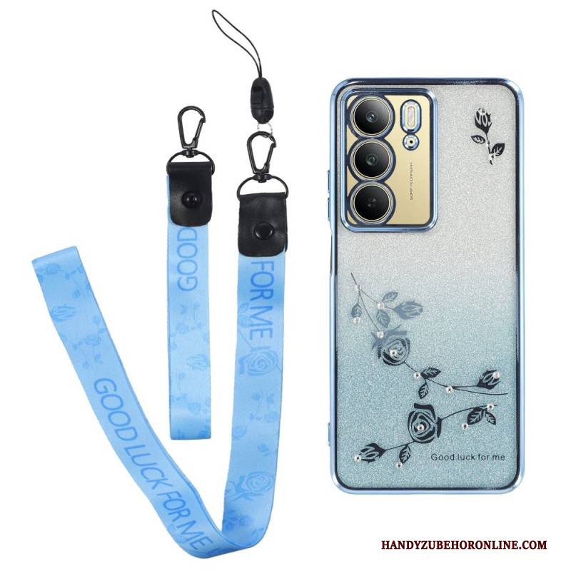 Hülle Realme C75 Handyhülle Kadem Strass Mit Lanyard