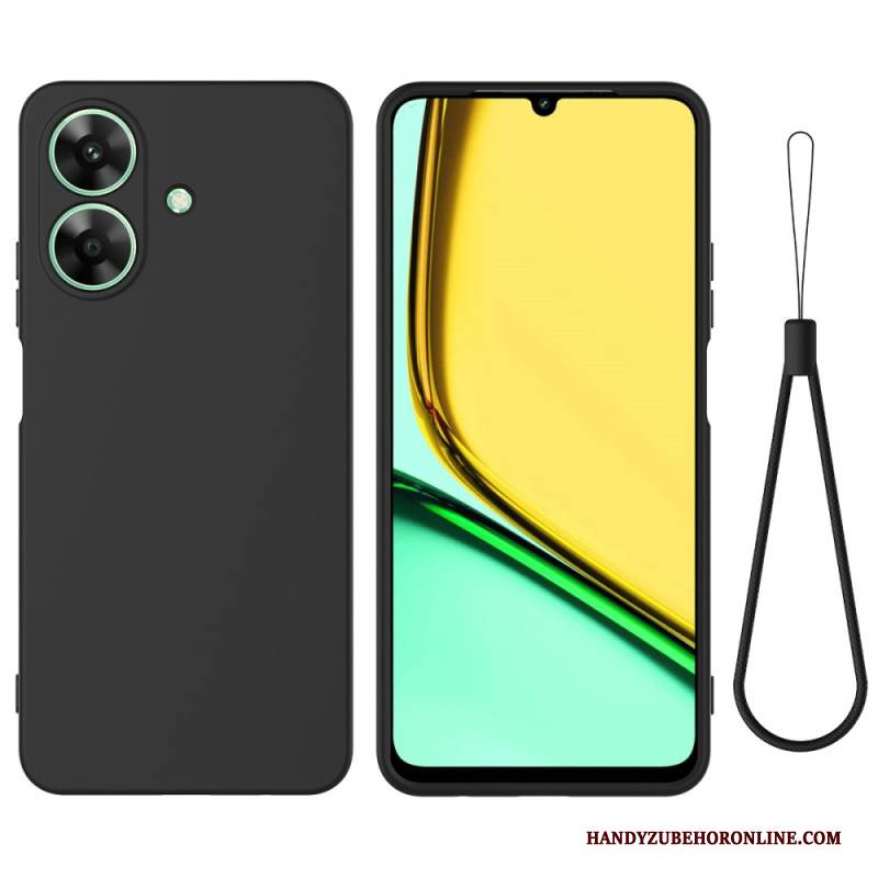 Hülle Realme Note 60 Handyhülle Flüssigsilikon Mit Trageband