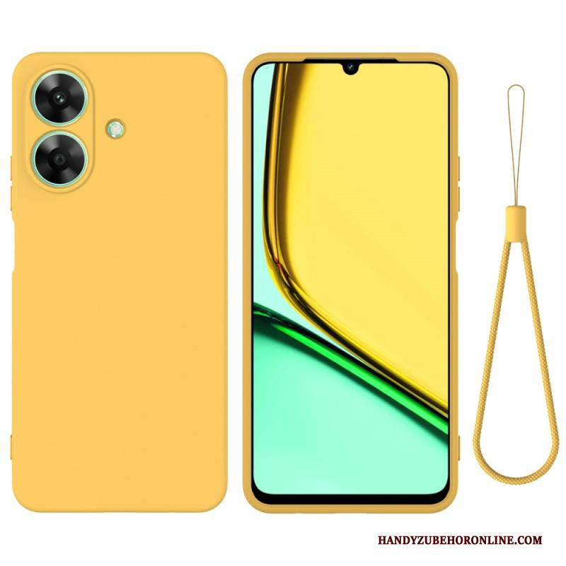 Hülle Realme Note 60 Handyhülle Flüssigsilikon Mit Trageband