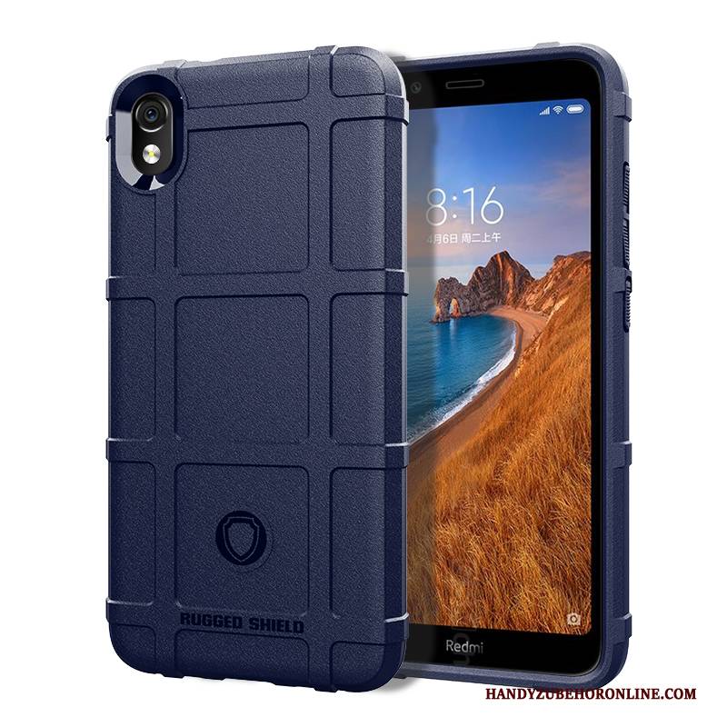 Hülle Redmi 7a Silikon Rot Netto Rot, Case Redmi 7a Weiche Persönlichkeit Nubuck