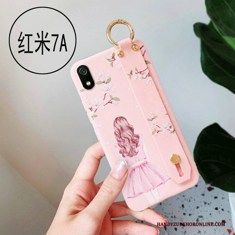 Hülle Redmi 7a Taschen Anti-sturz Persönlichkeit, Case Redmi 7a Silikon Rot Netto Rot
