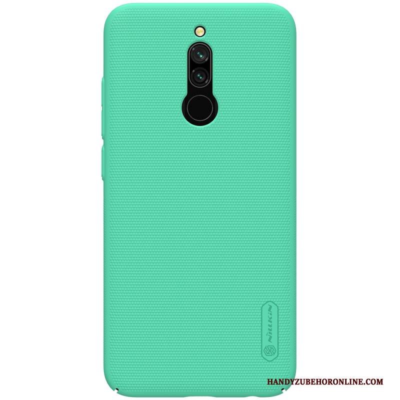 Hülle Redmi 8 Taschen Schwarz Handyhüllen, Case Redmi 8 Halterung Nubuck Anti-sturz