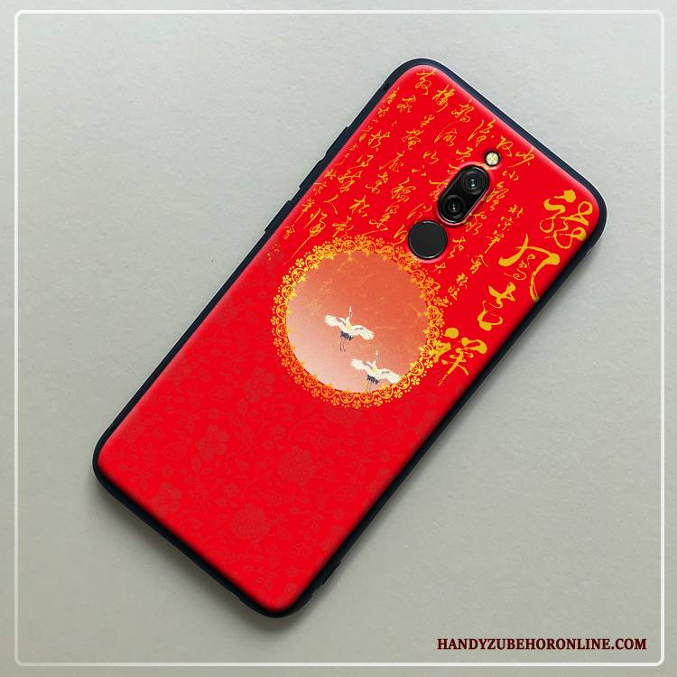 Hülle Redmi 8 Weiche Palast Persönlichkeit, Case Redmi 8 Schutz Anti-sturz Schwarz