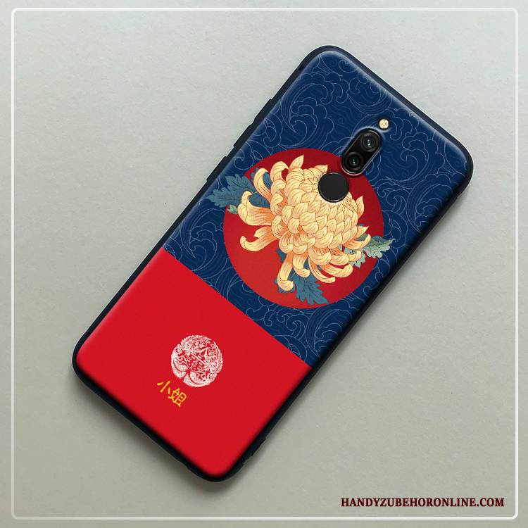 Hülle Redmi 8 Weiche Palast Persönlichkeit, Case Redmi 8 Schutz Anti-sturz Schwarz
