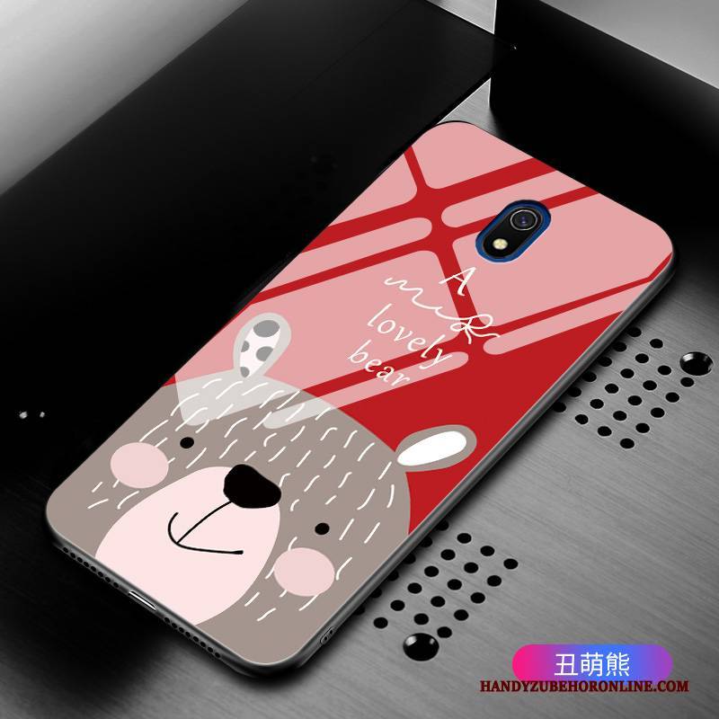 Hülle Redmi 8a Kreativ Rot Gelb, Case Redmi 8a Mode Persönlichkeit Schwer