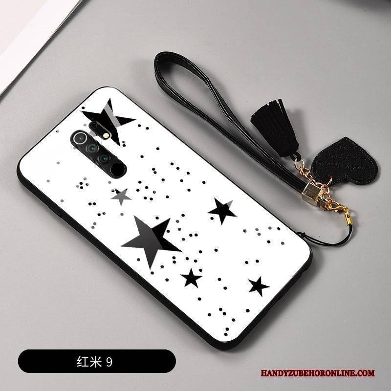 Hülle Redmi 9 Taschen Handyhüllen Schwer, Case Redmi 9 Kreativ Schwarz Nette