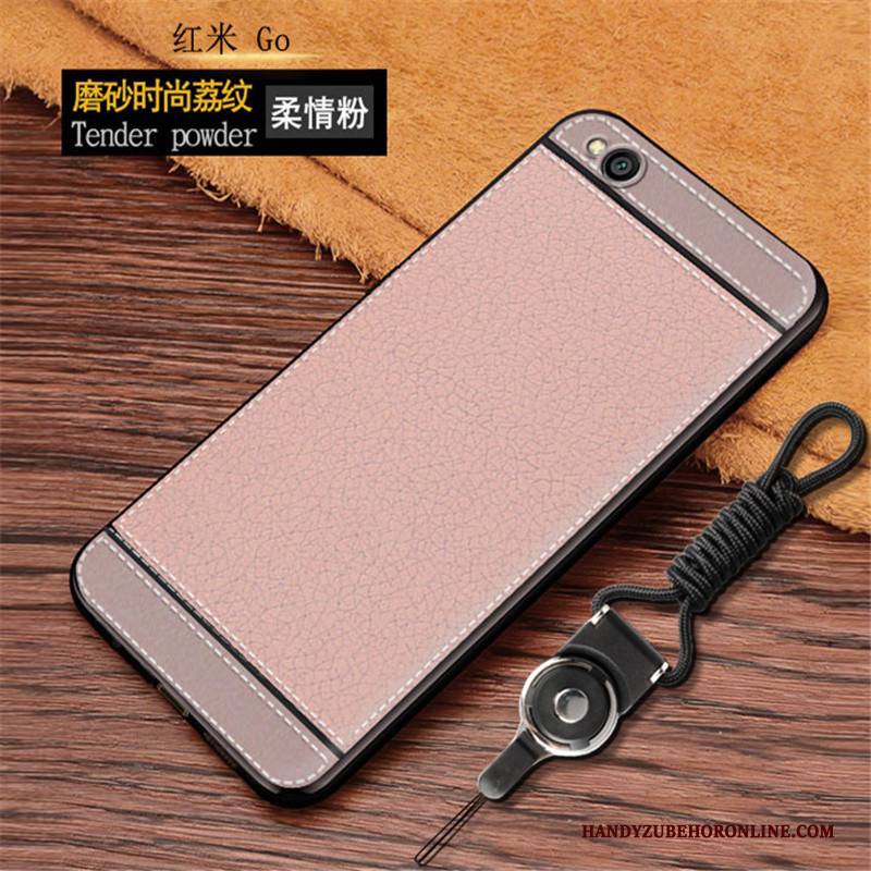 Hülle Redmi Go Taschen Mini Handyhüllen, Case Redmi Go Rot Nubuck