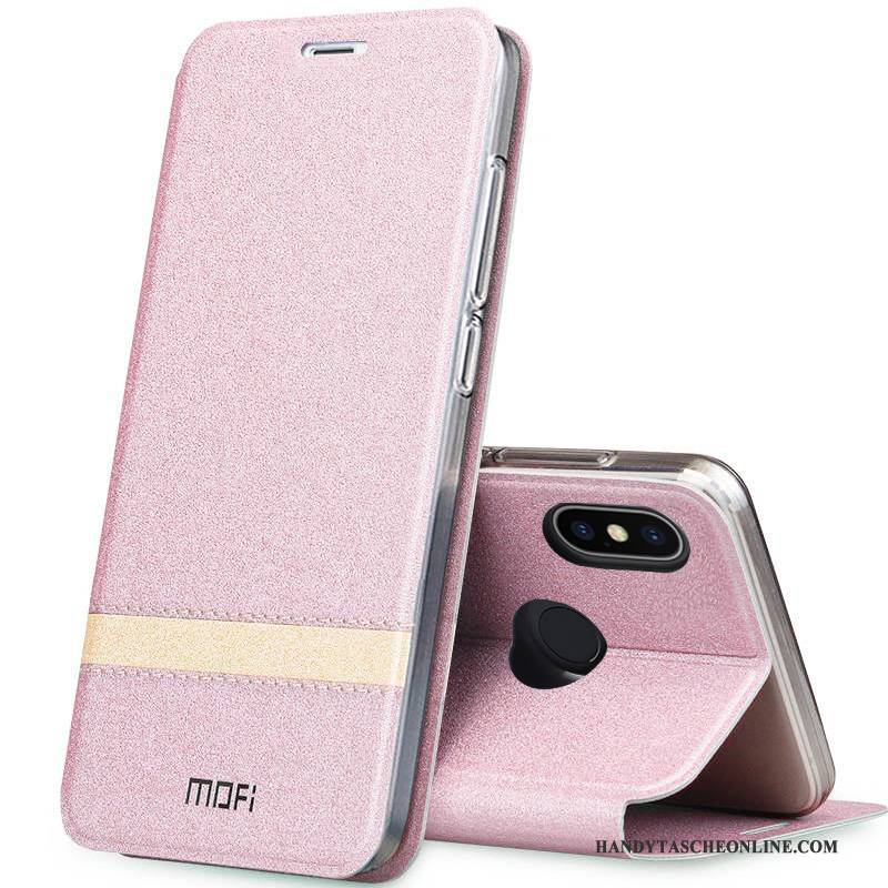 Hülle Redmi Note 5 Pro Taschen Rot Anti-sturz, Case Redmi Note 5 Pro Schutz Gold Handyhüllen