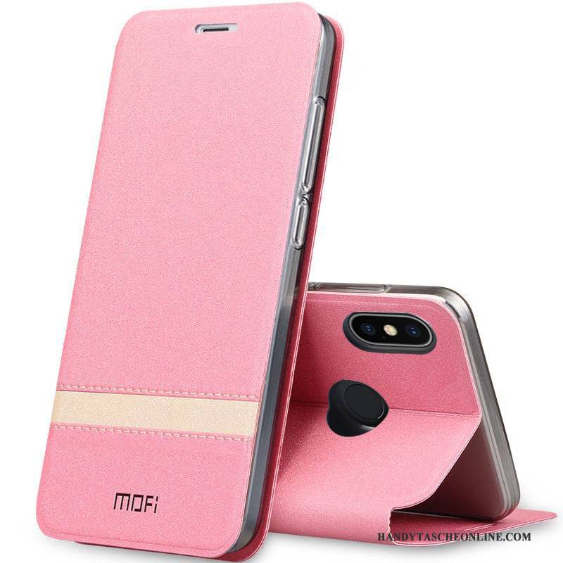 Hülle Redmi Note 5 Pro Taschen Rot Anti-sturz, Case Redmi Note 5 Pro Schutz Gold Handyhüllen