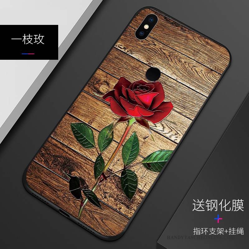 Hülle Redmi Note 5 Prägung Rot Weiß, Case Redmi Note 5 Taschen Muster Handyhüllen