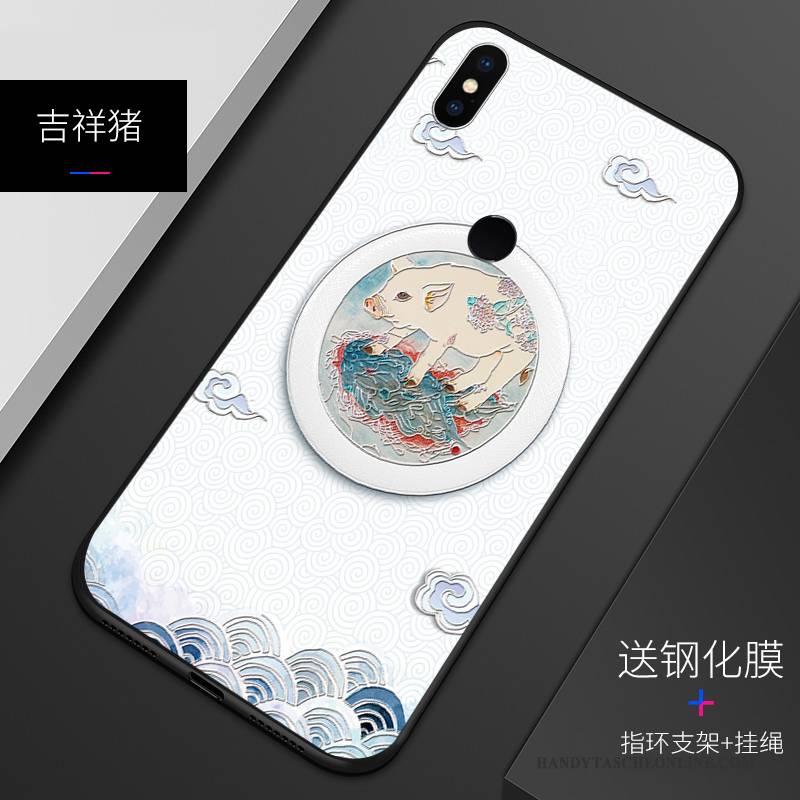 Hülle Redmi Note 5 Prägung Rot Weiß, Case Redmi Note 5 Taschen Muster Handyhüllen