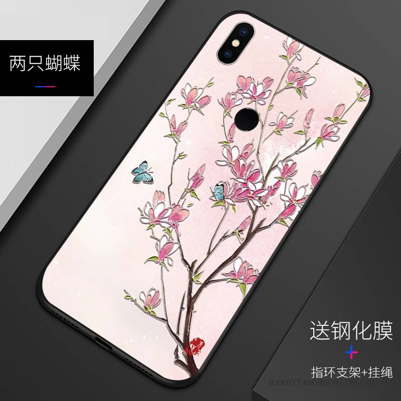 Hülle Redmi Note 5 Prägung Rot Weiß, Case Redmi Note 5 Taschen Muster Handyhüllen