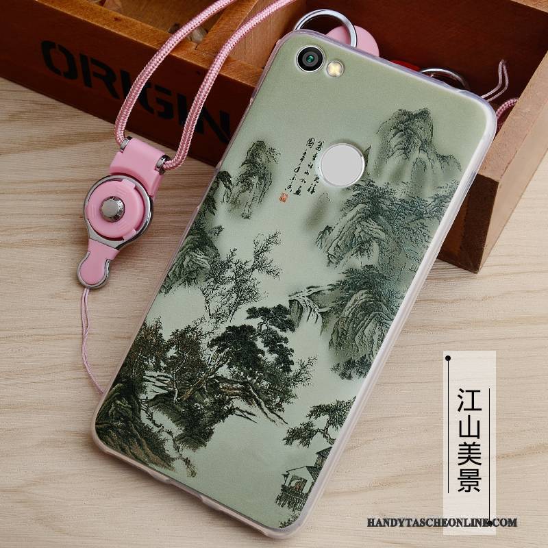 Hülle Redmi Note 5a Taschen Hängende Verzierungen Mini, Case Redmi Note 5a Silikon Hoch Grün
