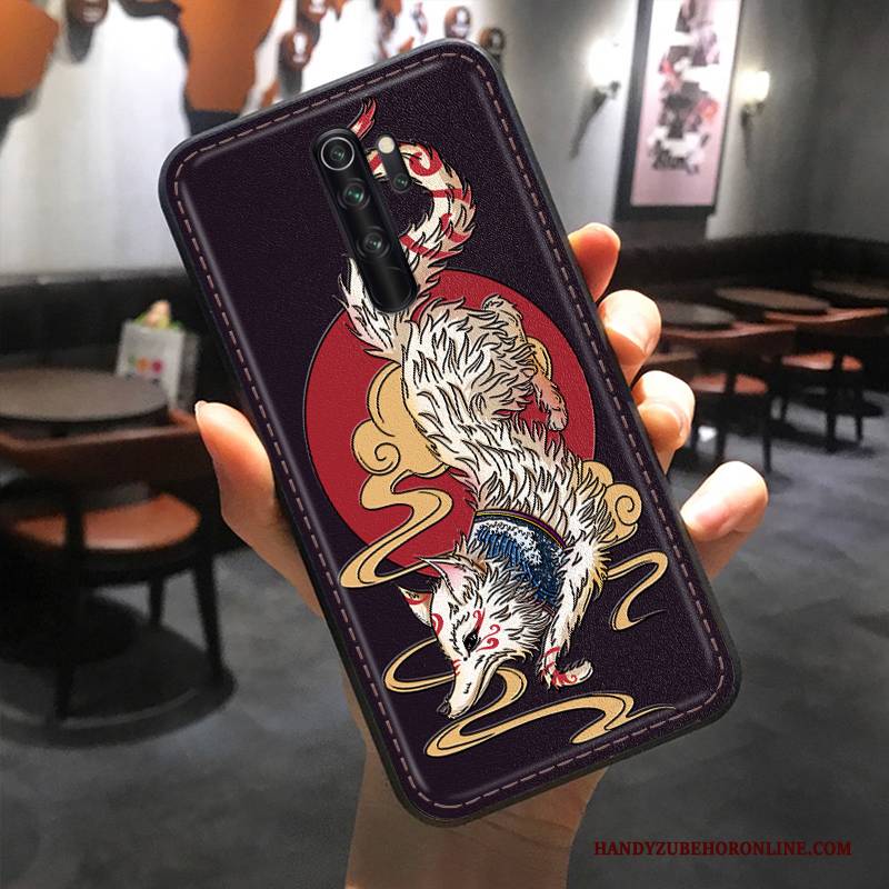 Hülle Redmi Note 8 Pro Kreativ Rot Handyhüllen, Case Redmi Note 8 Pro Schutz Anti-sturz Groß