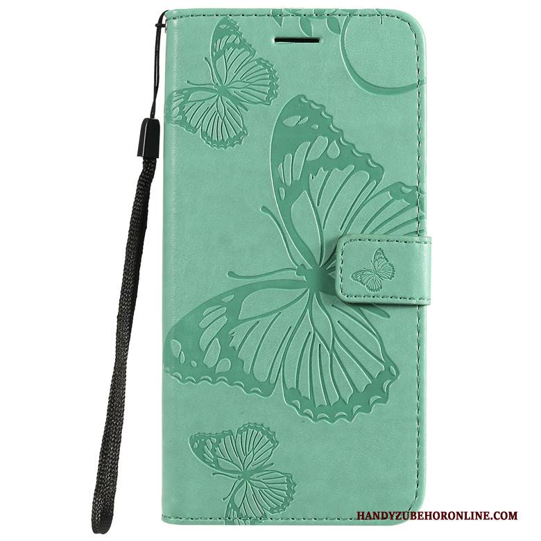 Hülle Redmi Note 8t Schutz Handyhüllen Rot, Case Redmi Note 8t Weiche Schmetterlingsblumen Anti-sturz