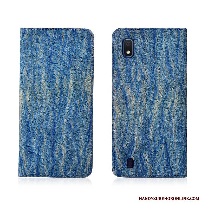 Hülle Samsung Galaxy A10 Taschen Nubuck Grau, Case Samsung Galaxy A10 Lederhülle Anti-sturz Handyhüllen