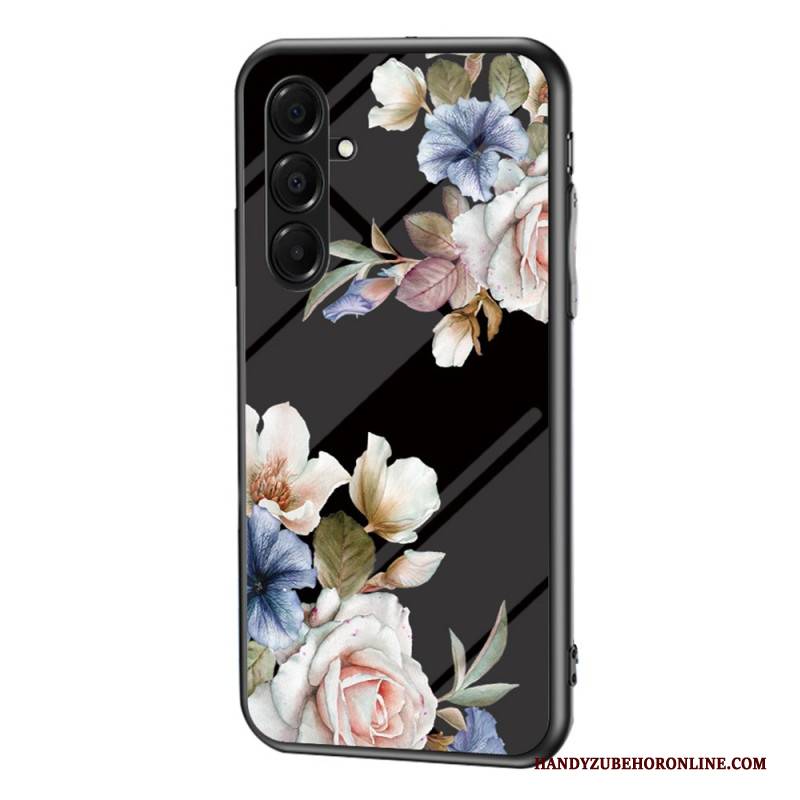 Hülle Samsung Galaxy A17 4g / 5g Blumen Aus Gehärtetem Glas