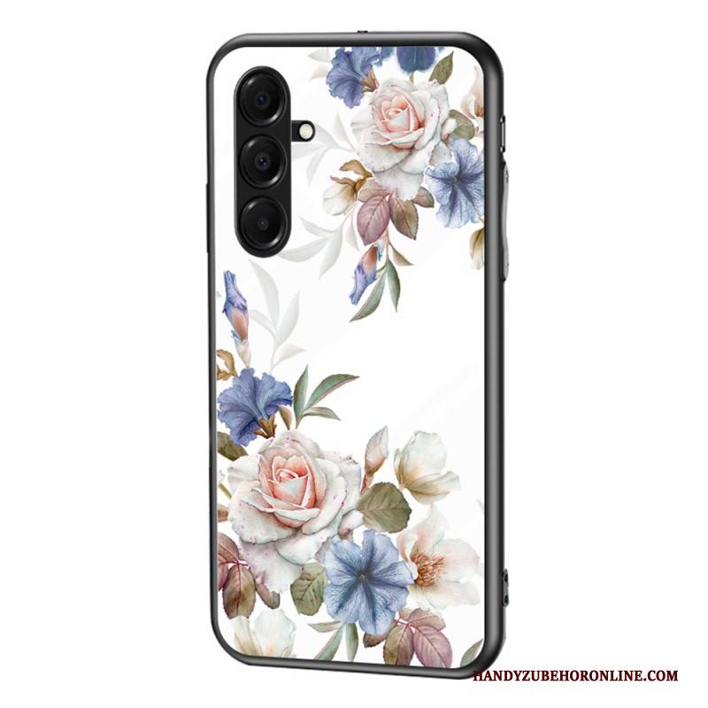 Hülle Samsung Galaxy A17 4g / 5g Blumen Aus Gehärtetem Glas