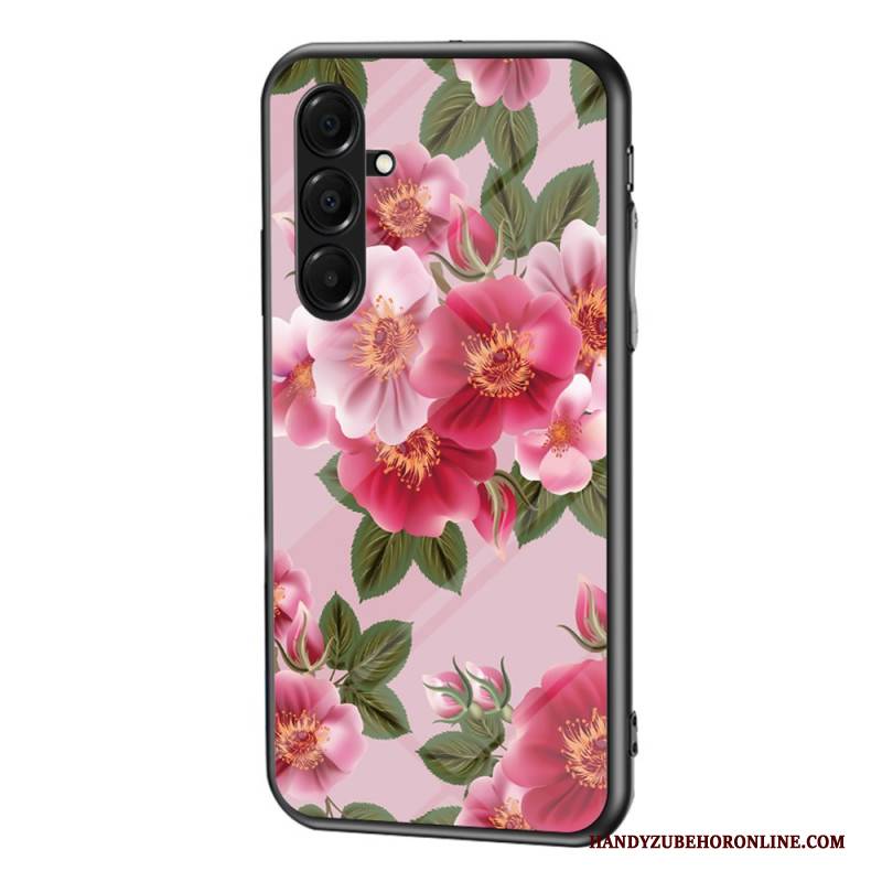Hülle Samsung Galaxy A17 4g / 5g Blumen Aus Gehärtetem Glas