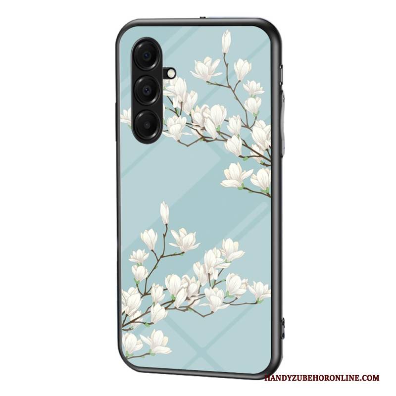 Hülle Samsung Galaxy A17 4g / 5g Blumen Aus Gehärtetem Glas