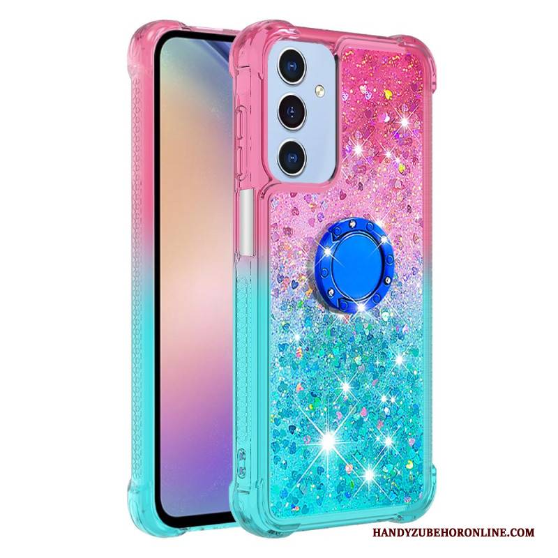 Hülle Samsung Galaxy A17 4g / 5g Glitzer-ringhalter Mit Farbverlauf