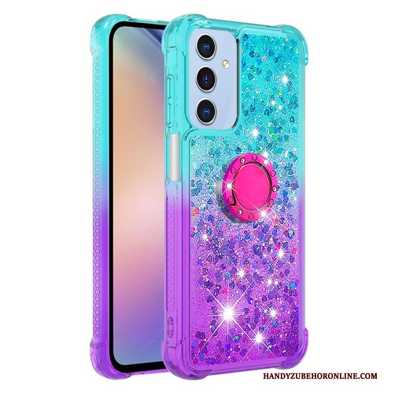 Hülle Samsung Galaxy A17 4g / 5g Glitzer-ringhalter Mit Farbverlauf