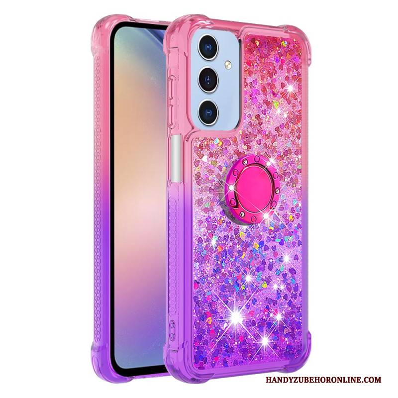 Hülle Samsung Galaxy A17 4g / 5g Glitzer-ringhalter Mit Farbverlauf