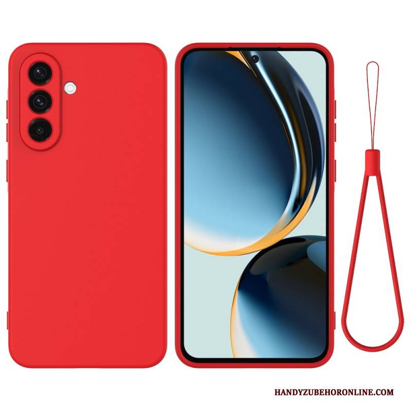 Hülle Samsung Galaxy A17 4g / 5g Handyhülle Flüssigsilikon Mit Trageband