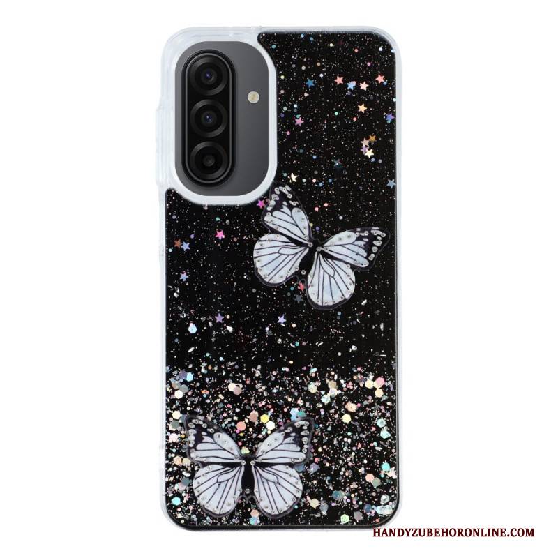 Hülle Samsung Galaxy A17 4g / 5g Handyhülle Glitzernde Schmetterlinge