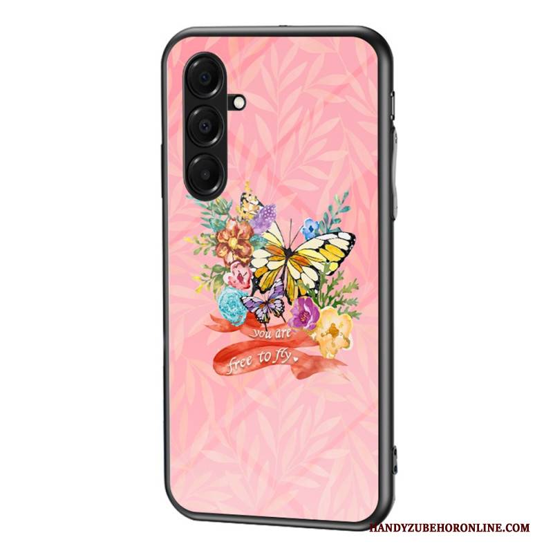 Hülle Samsung Galaxy A17 4g / 5g Schmetterlinge Aus Gehärtetem Glas