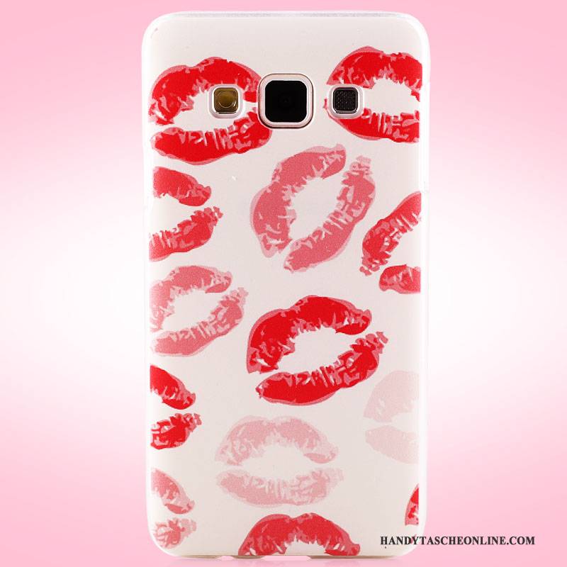 Hülle Samsung Galaxy A3 2015 Gemalt Schwer Rosa, Case Samsung Galaxy A3 2015 Schutz Handyhüllen Nubuck