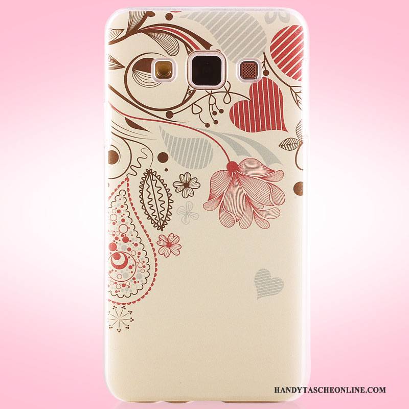 Hülle Samsung Galaxy A3 2015 Gemalt Schwer Rosa, Case Samsung Galaxy A3 2015 Schutz Handyhüllen Nubuck