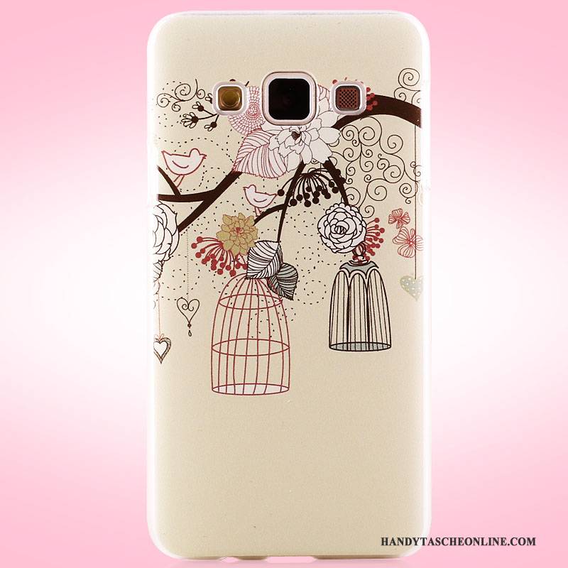 Hülle Samsung Galaxy A3 2015 Gemalt Schwer Rosa, Case Samsung Galaxy A3 2015 Schutz Handyhüllen Nubuck