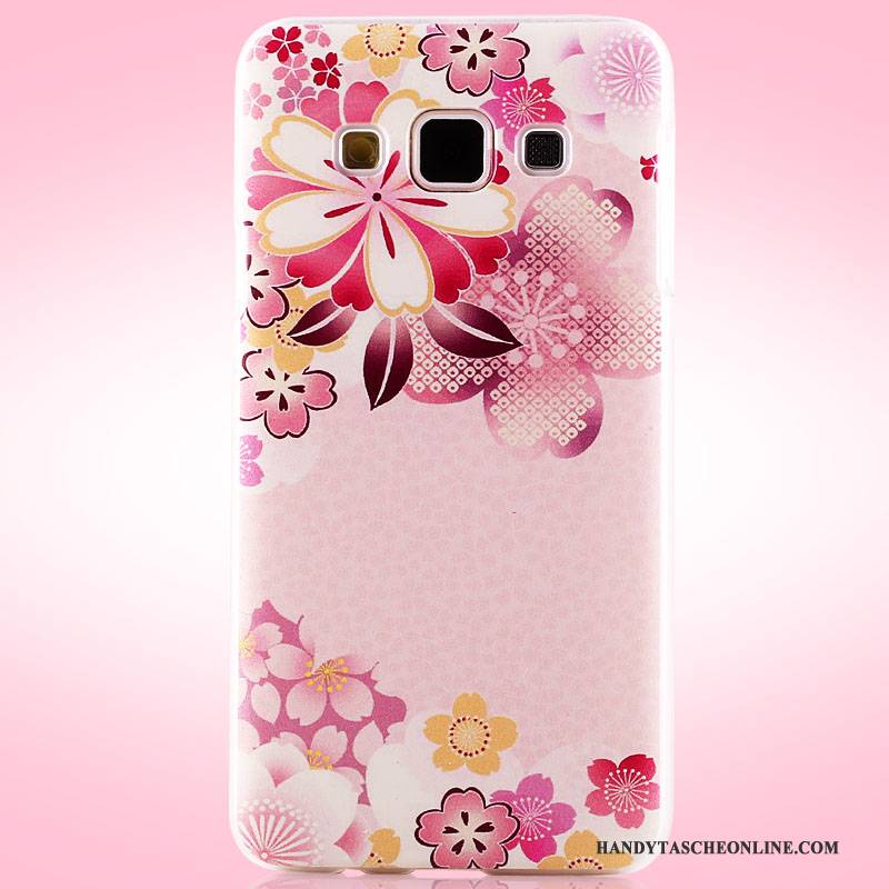 Hülle Samsung Galaxy A3 2015 Gemalt Schwer Rosa, Case Samsung Galaxy A3 2015 Schutz Handyhüllen Nubuck