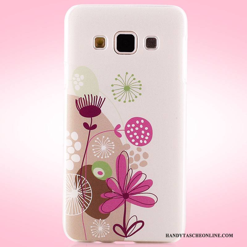 Hülle Samsung Galaxy A3 2015 Gemalt Schwer Rosa, Case Samsung Galaxy A3 2015 Schutz Handyhüllen Nubuck