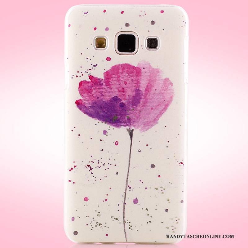Hülle Samsung Galaxy A3 2015 Gemalt Schwer Rosa, Case Samsung Galaxy A3 2015 Schutz Handyhüllen Nubuck