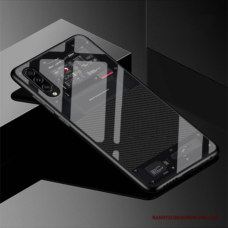 Hülle Samsung Galaxy A30s Taschen Persönlichkeit Netto Rot, Case Samsung Galaxy A30s Kreativ Glas Handyhüllen