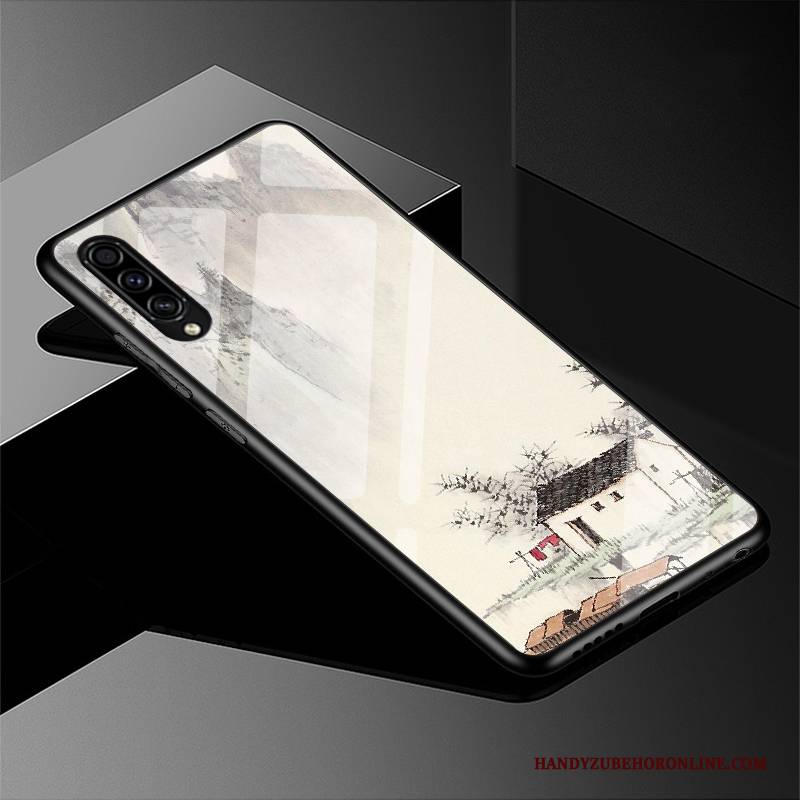Hülle Samsung Galaxy A30s Taschen Persönlichkeit Netto Rot, Case Samsung Galaxy A30s Kreativ Glas Handyhüllen