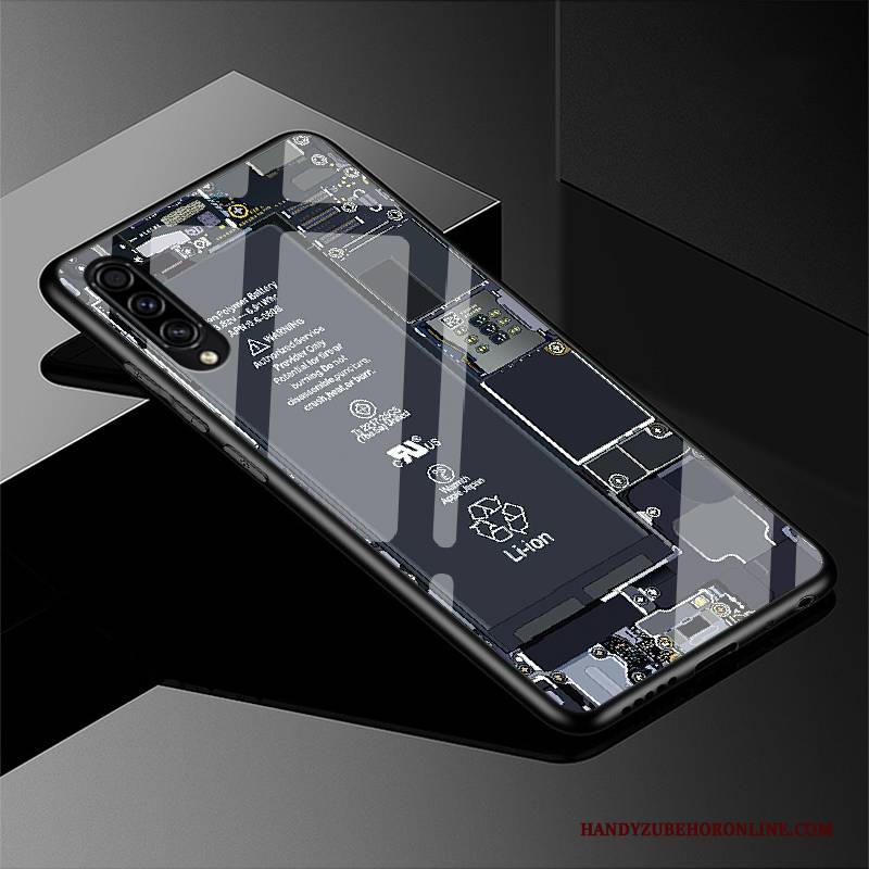 Hülle Samsung Galaxy A30s Taschen Persönlichkeit Netto Rot, Case Samsung Galaxy A30s Kreativ Glas Handyhüllen