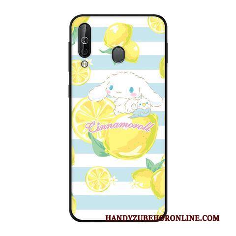 Hülle Samsung Galaxy A40s Weiche Nubuck Schwarz, Case Samsung Galaxy A40s Schutz Wind Rosa