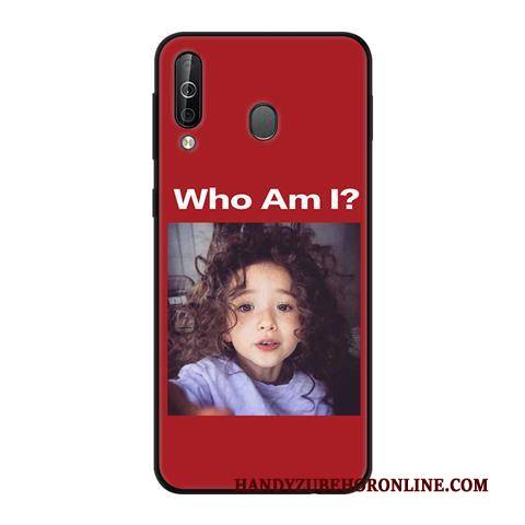 Hülle Samsung Galaxy A40s Weiche Nubuck Schwarz, Case Samsung Galaxy A40s Schutz Wind Rosa