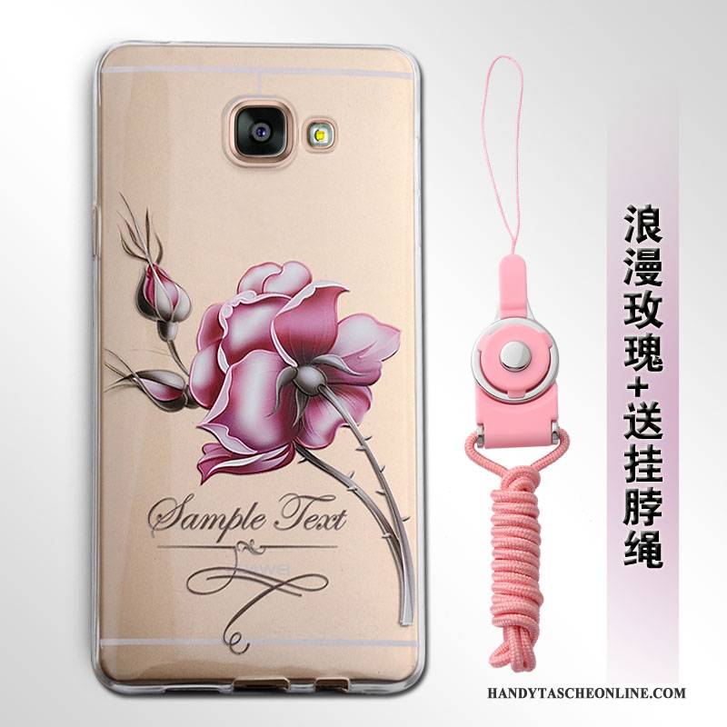 Hülle Samsung Galaxy A5 2016 Schutz Handyhüllen Hängende Verzierungen, Case Samsung Galaxy A5 2016 Silikon Grün