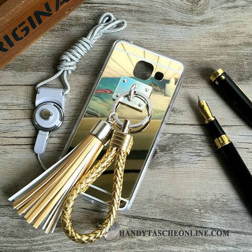 Hülle Samsung Galaxy A5 2016 Schutz Hängende Verzierungen Spiegel, Case Samsung Galaxy A5 2016 Halterung Trend Ring